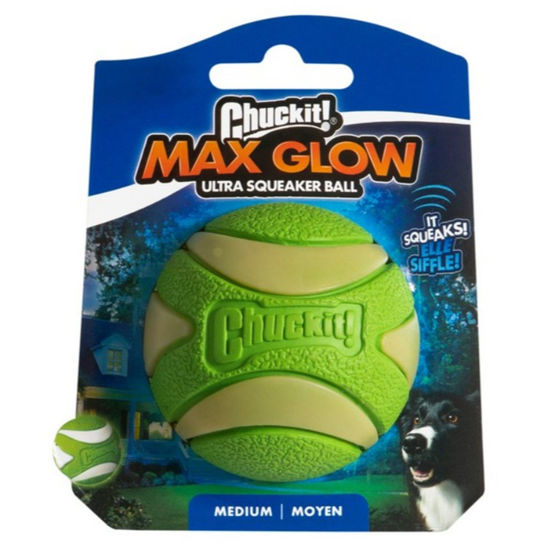 Picture of Chuckit Max Glow Ultra Squeaker M Ø 6cm