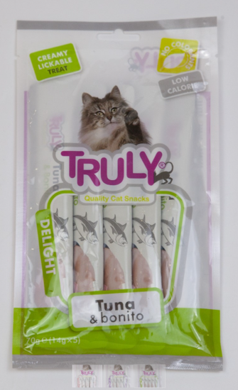 Picture of Truly Cat Creamy Lickable Tuna & Bonito 70g