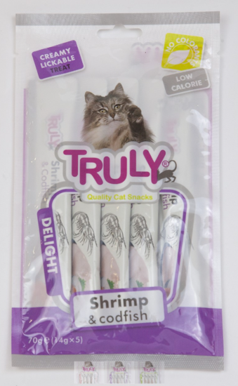 Picture of Truly Cat Creamy Lickable Shrimp & Codfish 70g