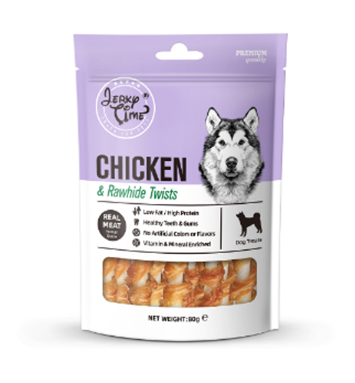 Picture of Jerky Time Chicken & Rawhide Twisted 80g