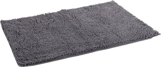 Billede af Dirt-trapping mat Fluffy Rectangle Grey 100.5x63x2