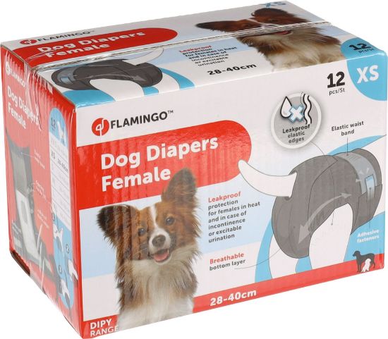 Billede af DOG DIAPERS DIPY 12PCS. - XS