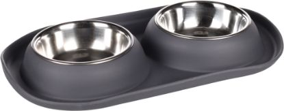 Billede af FEEDING BOWL DUO DINNER GRAFA DARK GREY DIAMETER 1