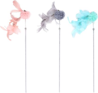 Billede af CT BOVEE CAT DANGLER POMPOM + FEATHER 40x12x25CM A