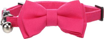 Billede af Cat Collar with bow tie Lomi Fuchsia 20-35cm 10mm