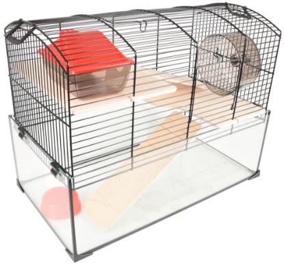 Billede af HAMSTER CAGE VITRU BLACK 1 51,5x29x40CM