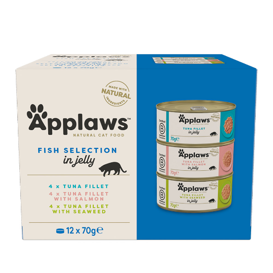 Billede af Applaws Cat Tin - Fish Selection in Jelly 12x70g