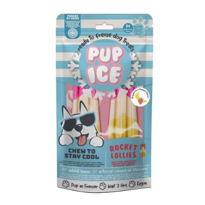 Billede af Pup Ice Raket ís Jarðber/Banan 2 stk