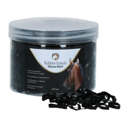 Billede af Excellent Horse Rubber Bands Silicone Black