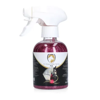 Billede af Excellent Horse Hi Gloss Glitter Spray Pink 250 ml