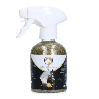 Billede af Excellent Horse Hi Gloss Glitter Spray Gold 250 ml