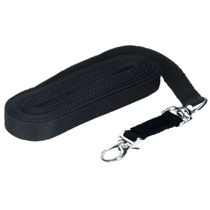 Billede af Lunge lux black with snap hook