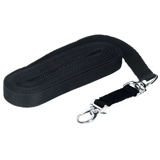 Billede af Lunge lux black with snap hook