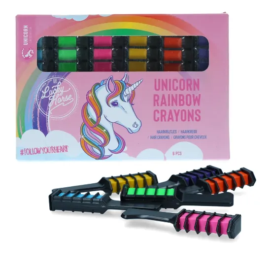 Billede af Lucky Horse Unicorn Rainbow Coloured Chalk