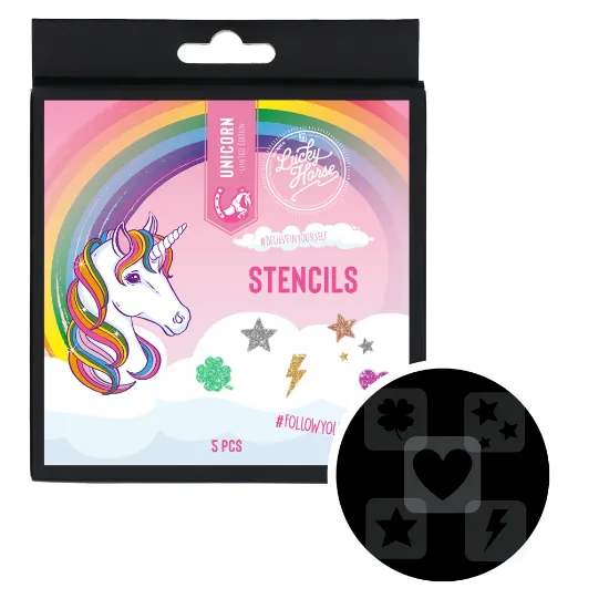 Billede af Lucky Horse Stencils 5 pieces