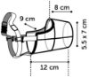 Billede af Munnkurv Silas L Svart 31cm 38-52cm