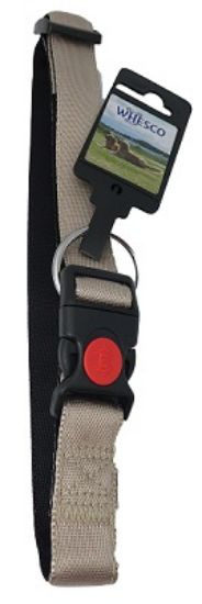 Billede af Whesco Hálsband 25-35cm 15mm Beige/Svart
