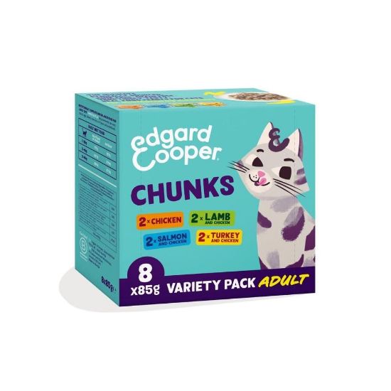 Billede af Edgar Cooper Vátfóður Chunks Ymisk sløg 8x85g