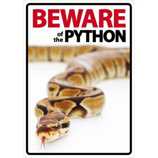 Billede af Skelti: Beware of the python