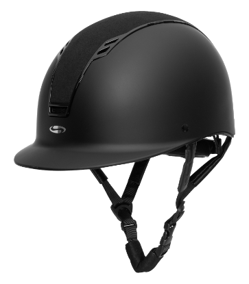 Billede af Ríðihjálmur Swing Shine Mat Svatur/Fløjl. 59-61 cm