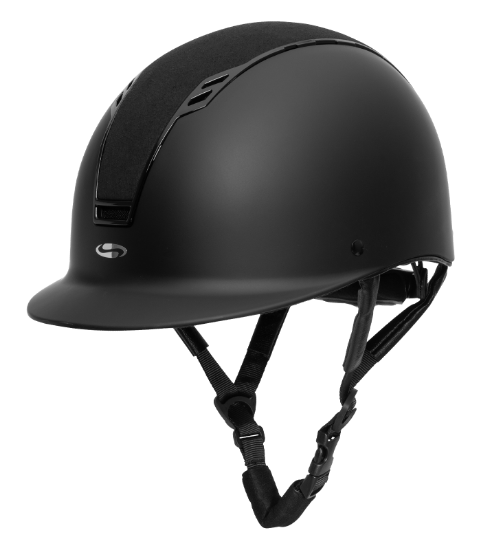 Billede af Ríðihjálmur Swing Shine Mat Svatur/Fløjl. 59-61 cm