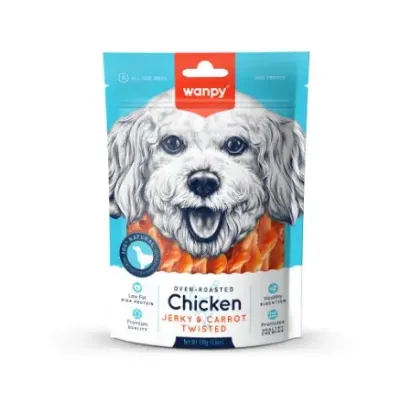 Billede af Wanpy Dog Chicken & Carrot Pinnar 100g