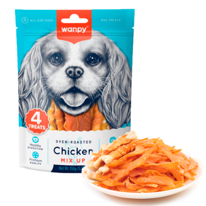 Billede af Wanpy Dog Chicken Mix Up Value Pakki 150g