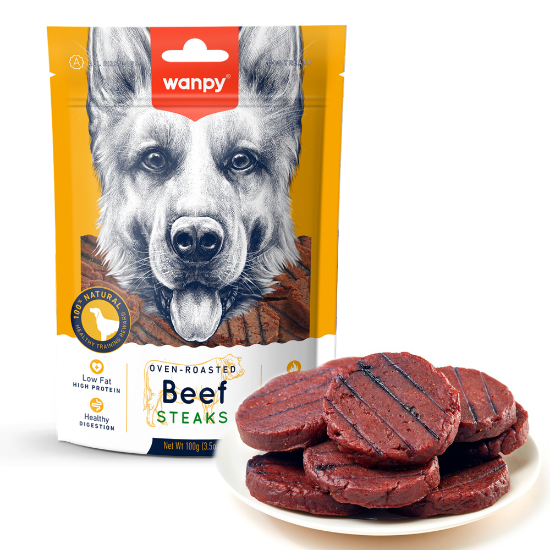Billede af Wanpy Dog Grilled Beef Steak 100g