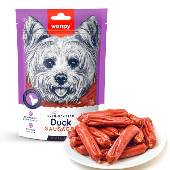 Billede af Wanpy Dog Duck Pylsur 100g