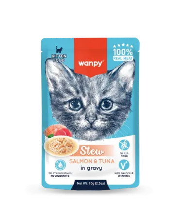 Billede af Wanpy Kettlingur Laksur & Tun í sós 70g