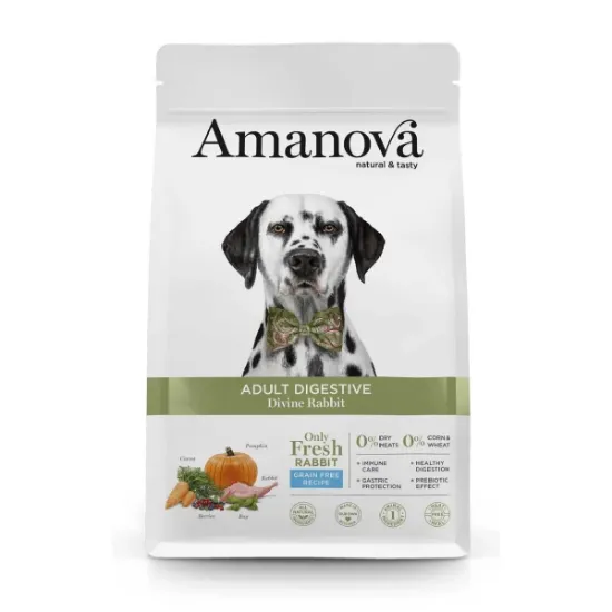 Billede af Amanova Adult hund digestive Divine kanin 10 kg