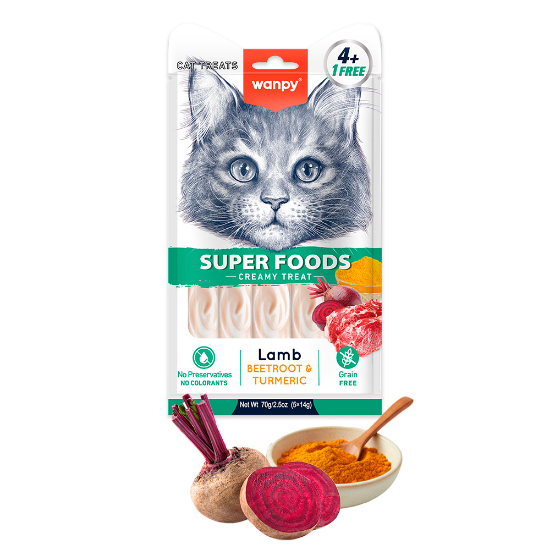 Billede af Wanpy SUPERFOODS Creamy Lickable Lamb with Beetroot & Tumeric 70 gr