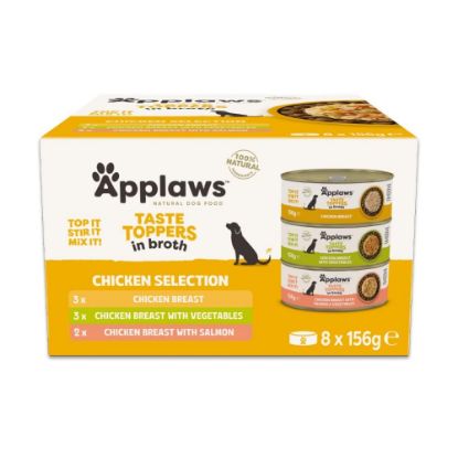 Billede af Applaws Multipack kylling bouillon, 8x156g