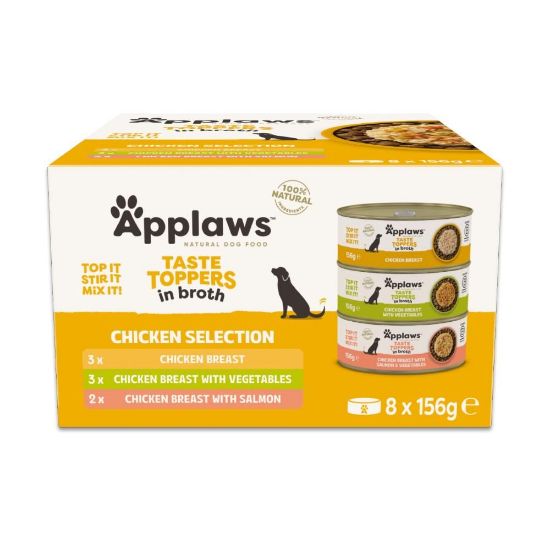 Billede af Applaws Multipack kylling bouillon, 8x156g