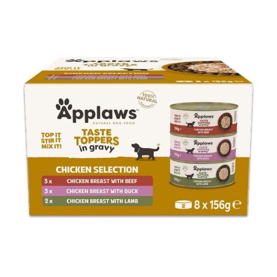Billede af Applaws Multipack kylling sovs, hund 8x156g