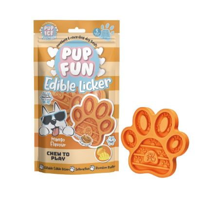 Billede af PupFun Spiselig slikkemåtte, Mango 2st