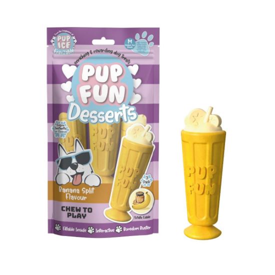 Billede af PupFun Dessert, Banansplit 3st