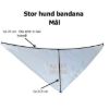 Billede af Mín fyrsti føðingardagur Bandana 64cm Ljósablátt
