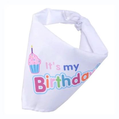 Billede af It's my Birthday Bandana Hvítt